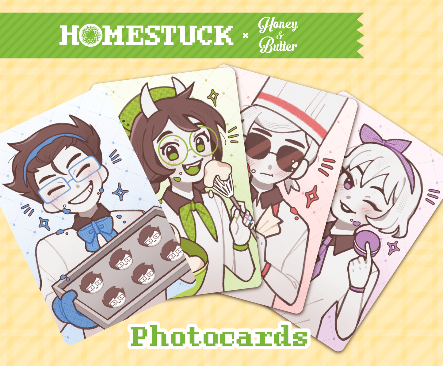 Homestuck x Honey & Butter Event Photocards