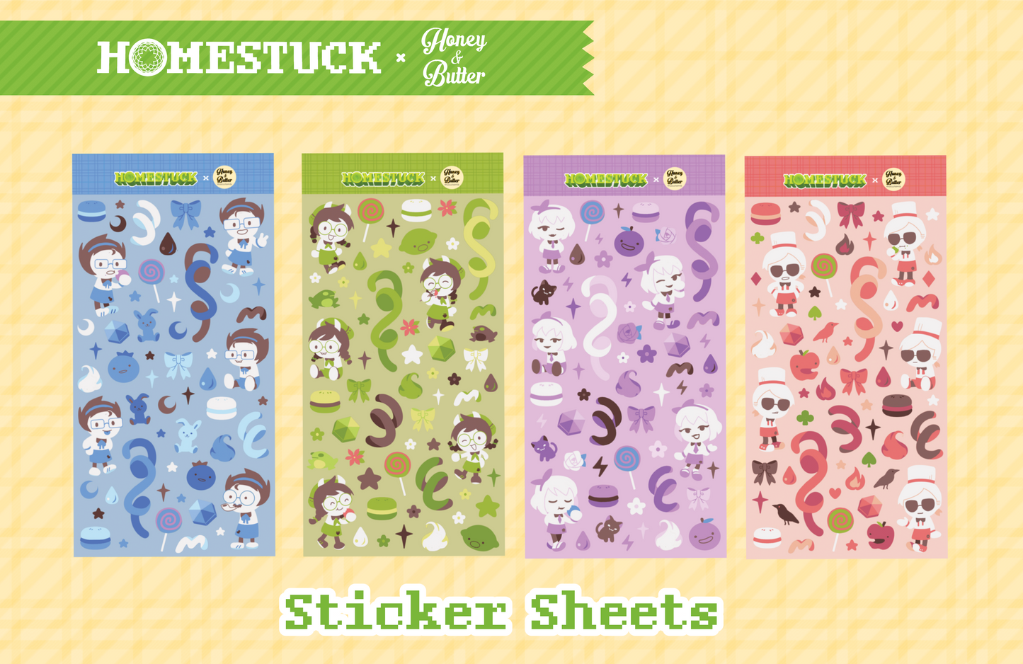 Homestuck x Honey & Butter Event Sticker Sheets