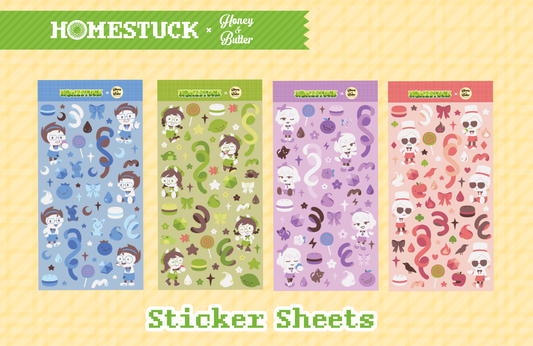 Homestuck x Honey & Butter Event Sticker Sheets